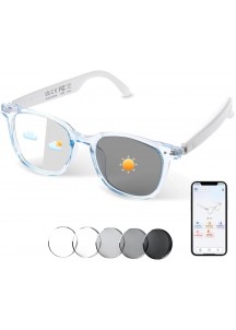Bluetooth Smart Glasses – Music, Calls & Blue Light Protection-Blue