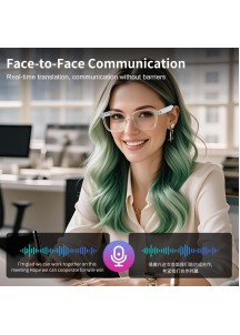 Bluetooth Smart Glasses – Music, Calls & Blue Light Protection-Blue