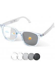 Bluetooth Smart Glasses – Music, Calls & Blue Light Protection-Baby Blue