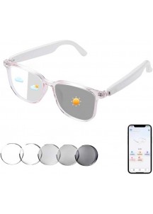Bluetooth Smart Glasses – Music, Calls & Blue Light Protection-Pink