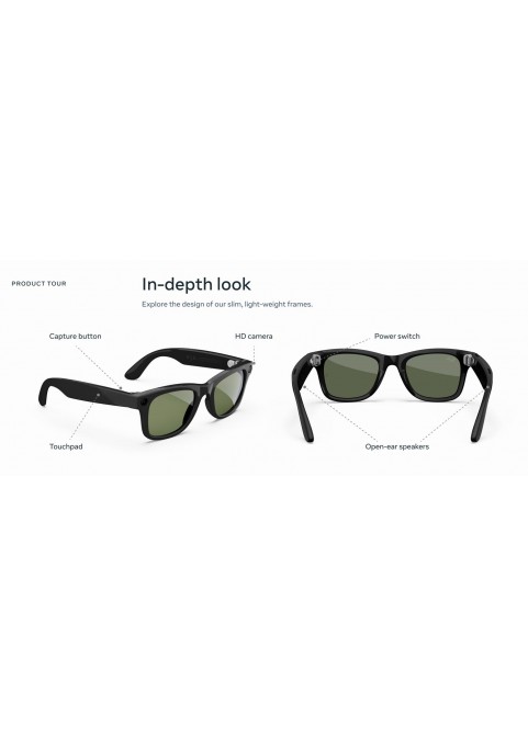 SyncWear-Smart Glasses-Matte Black-B
